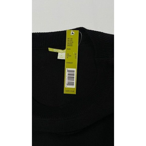 Gianni Bini Black Malcolm Fringe Sweater Stardust NEW - Picture 4 of 7